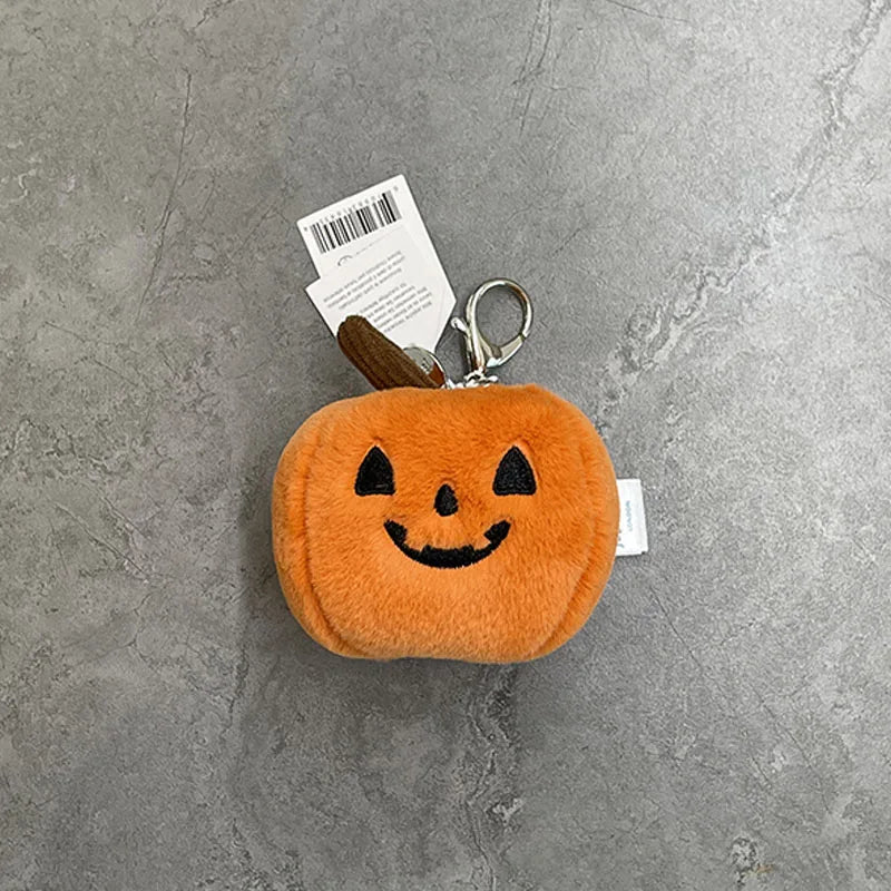 Assorted Plush Keychain Charm — Cute Animal & Food Backpack Accessory