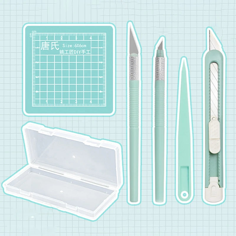 TPXCKz DIY Scrapbooking Tool Kit — Complete Crafting Set with Cutting Mat