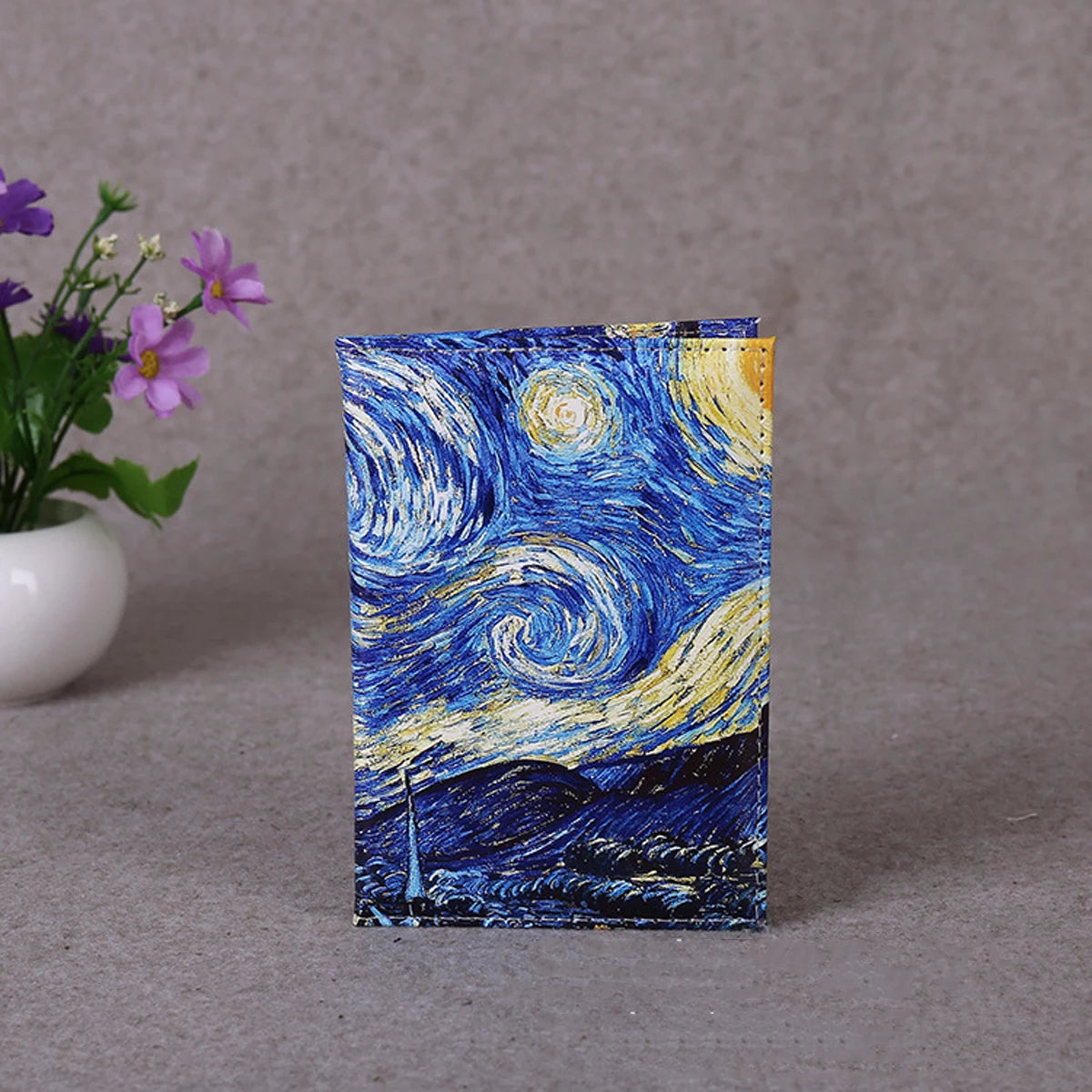 Norbinus Floral Passport Cover — Lightweight PU Leather Travel Wallet