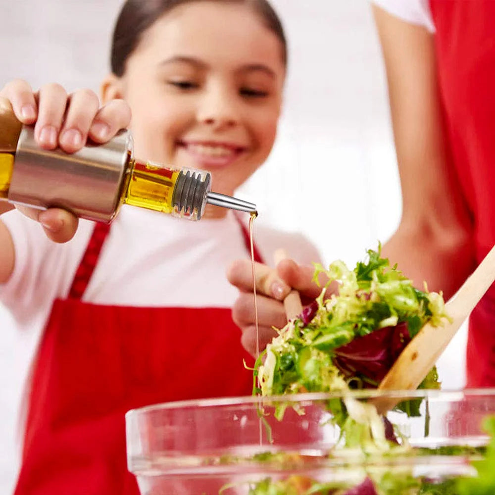 Stainless Steel Bottle Pourer — Precision Liquor and Oil Dispenser Spout