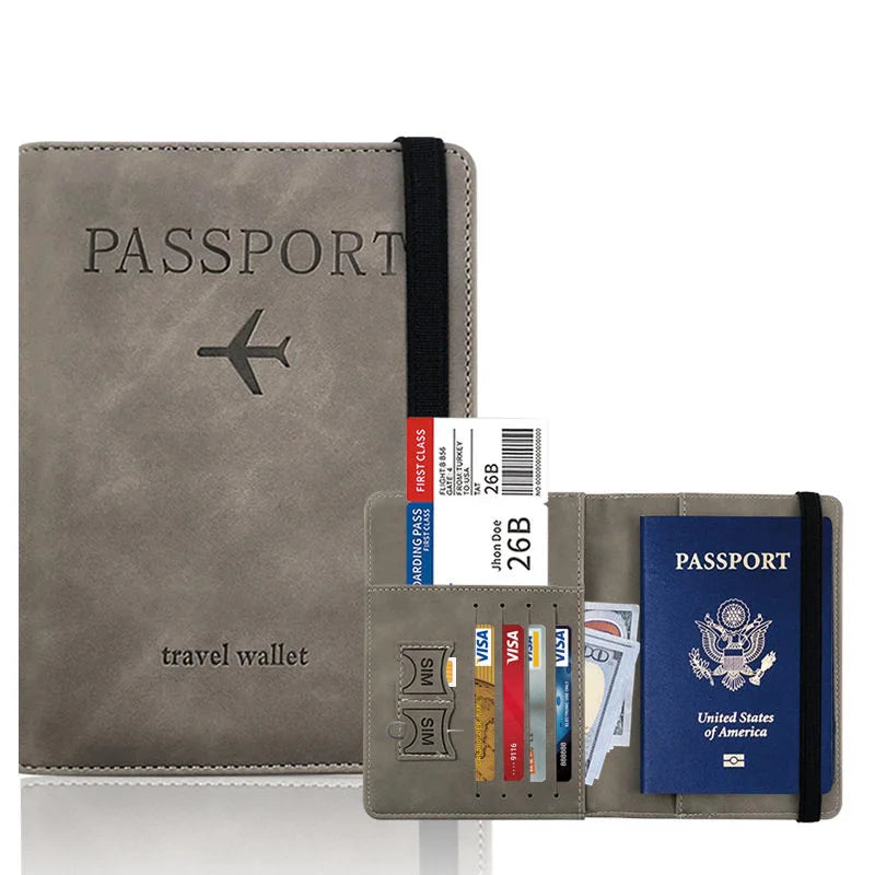 BUYLEMO Travel Passport Holder — Multi-Slot Card Wallet & Organizer