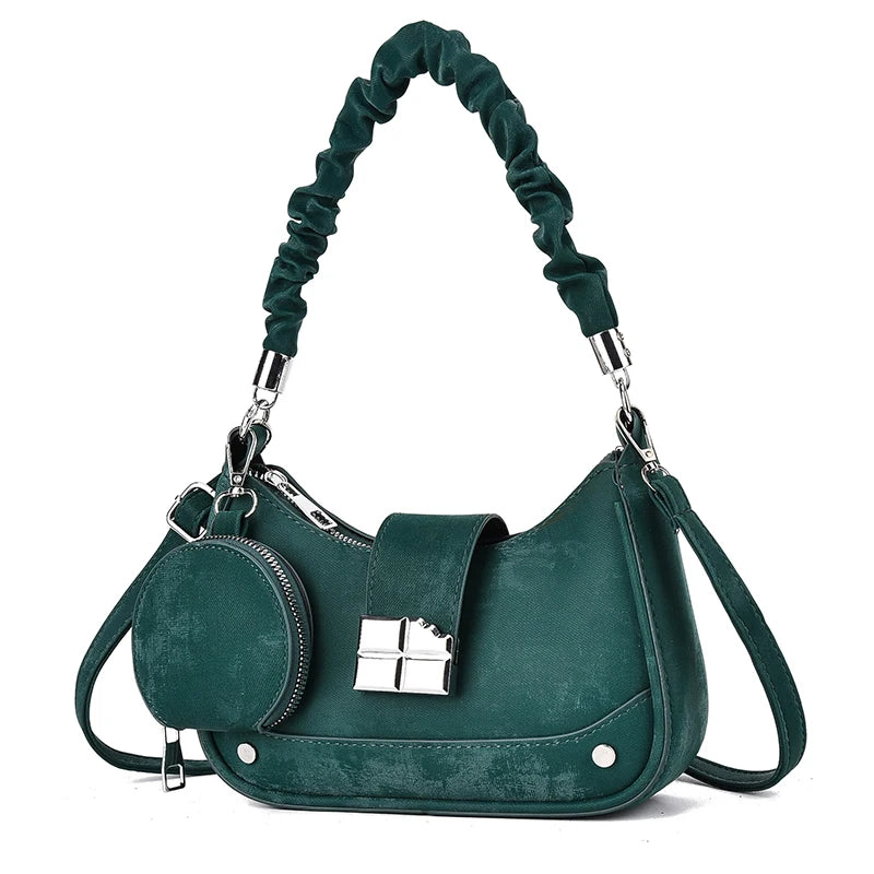 YaLePuck PU Leather Tote Bag — Large Capacity Shoulder Handbag