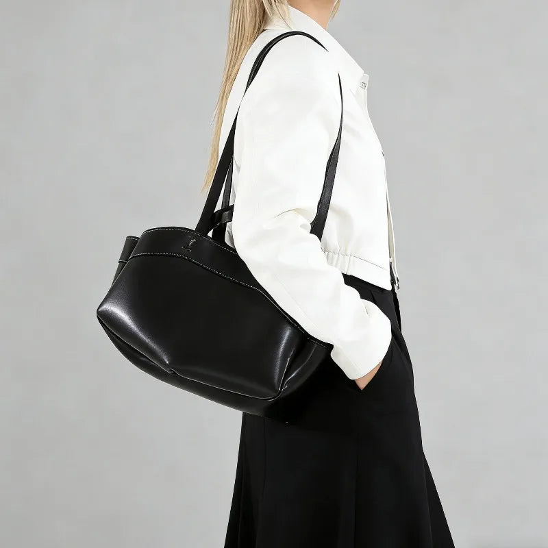 Women's Shoulder Bag Set — Spacious Tote with Matching Mini Pouch