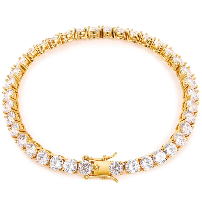 ICEOUTBOX Moissanite Tennis Bracelet — D VVS1 Sterling Silver Jewelry