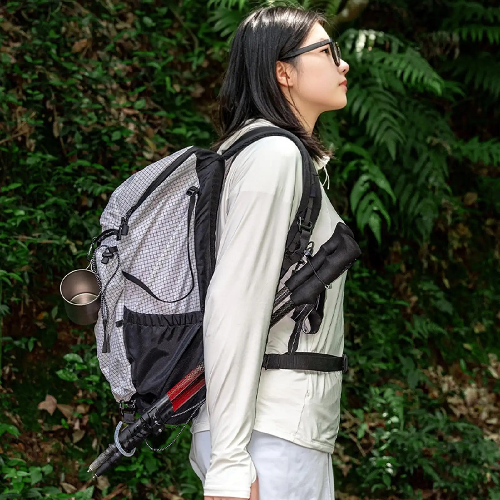 Backpack Walking Stick Holder — Hands-Free Trekking Pole Strap