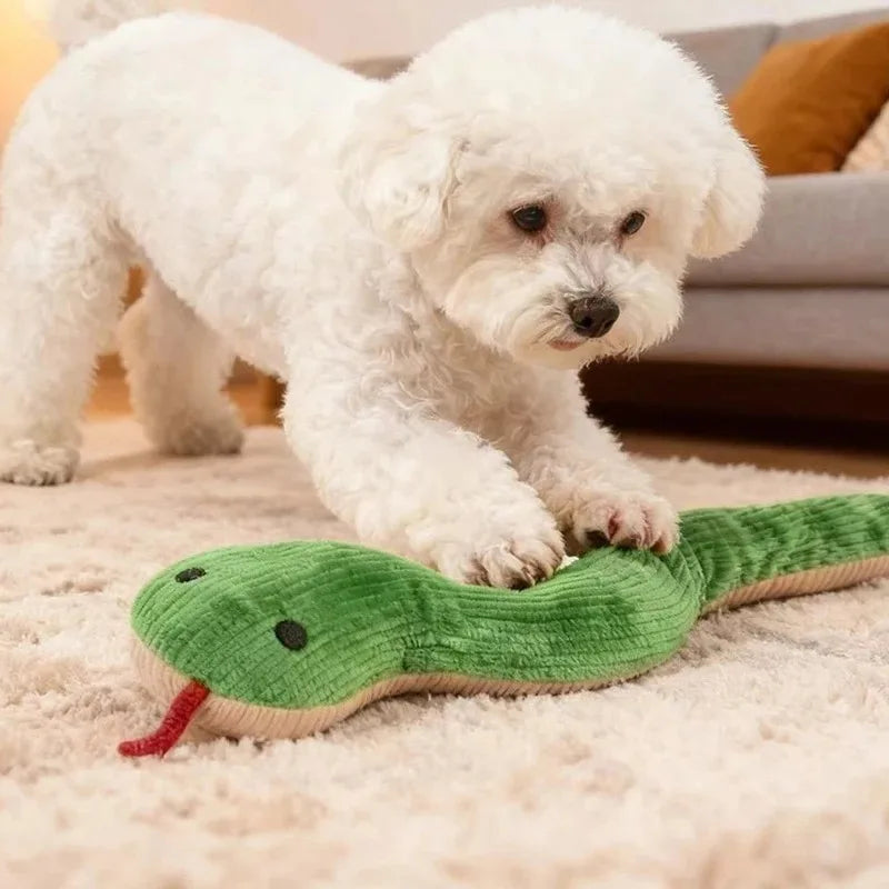 Plush Snake Pet Toy — Interactive Kick Toy for Cats and Dogs