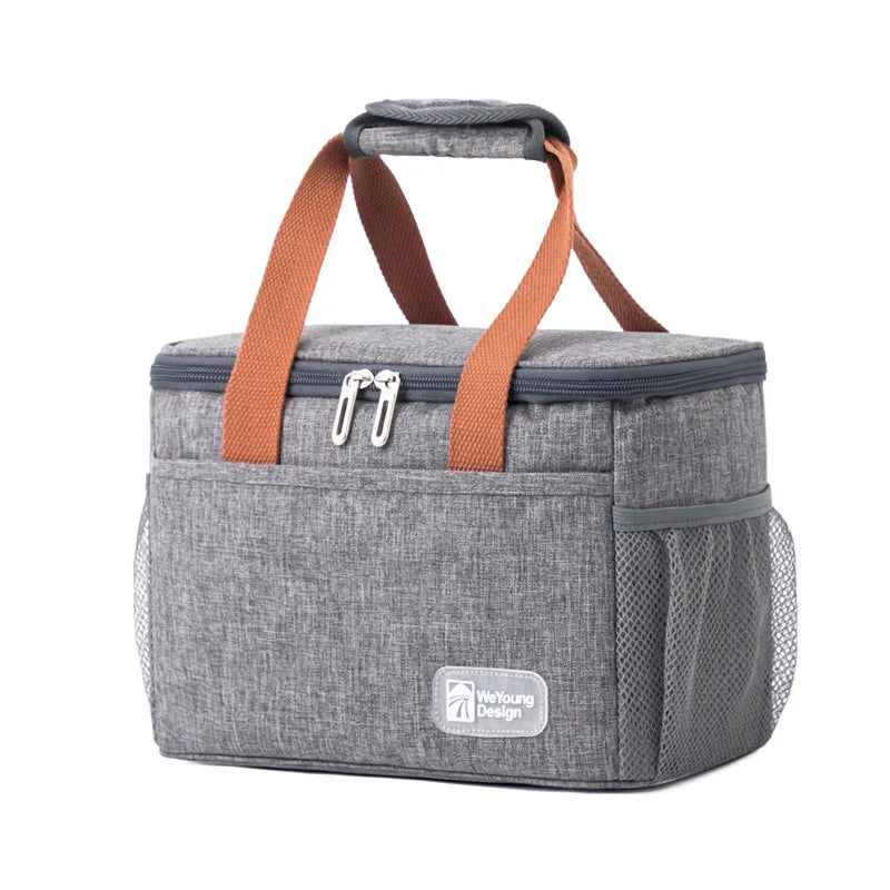 Insulated Lunch Tote Bag — Thermal Food Organizer for Picnic and Hiking