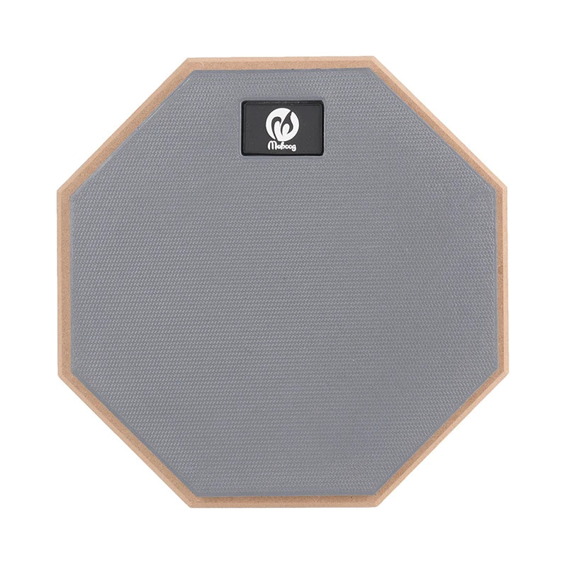8 Inch Rubber Practice Drum Pad — High Elasticity Training Tool, Gray