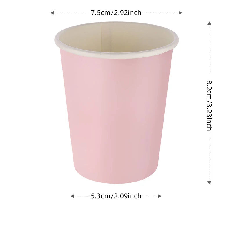 Elegant Pink Scalloped Edge Disposable Tableware — Chic Party Decor Set