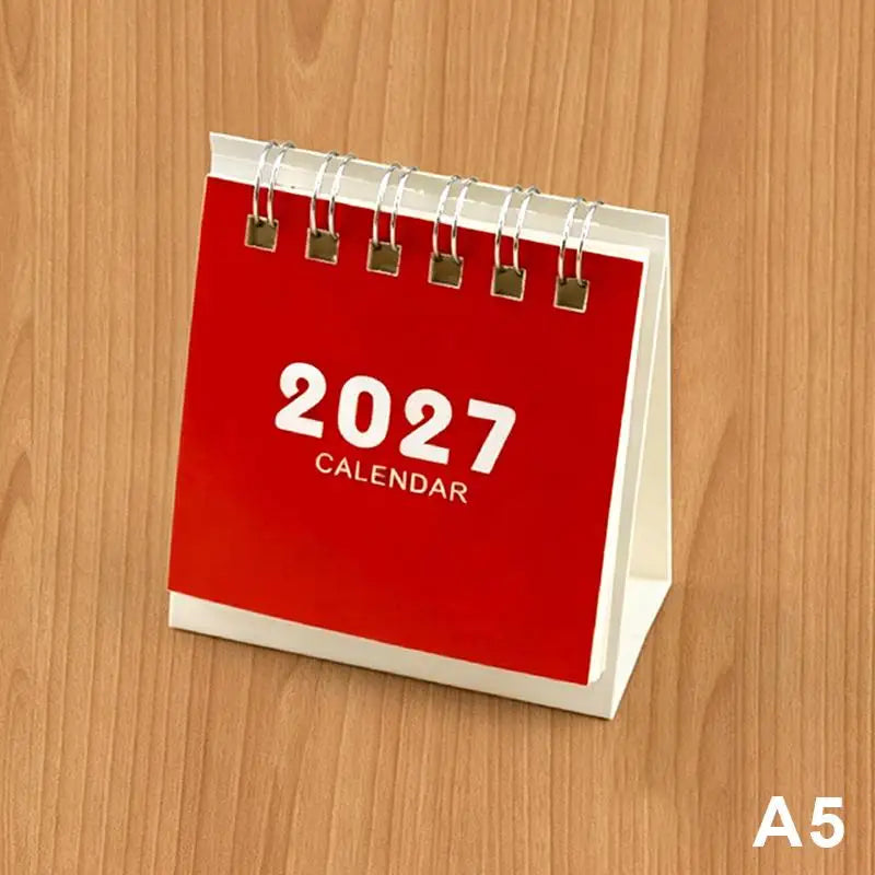 eelhoe 2027 Mini Desk Calendar — Portable Daily Planner for Home and Office