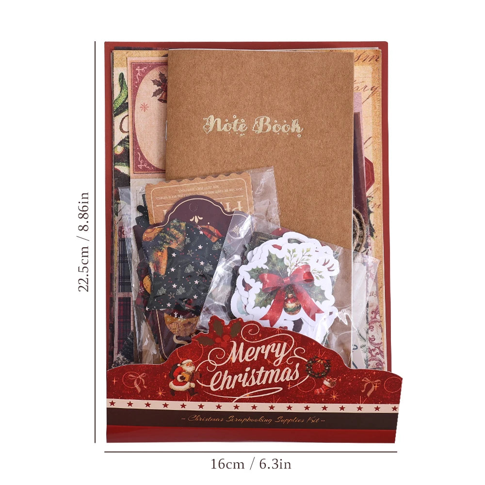 icceemee Christmas Scrapbook Set — DIY Journaling & Holiday Planning Kit
