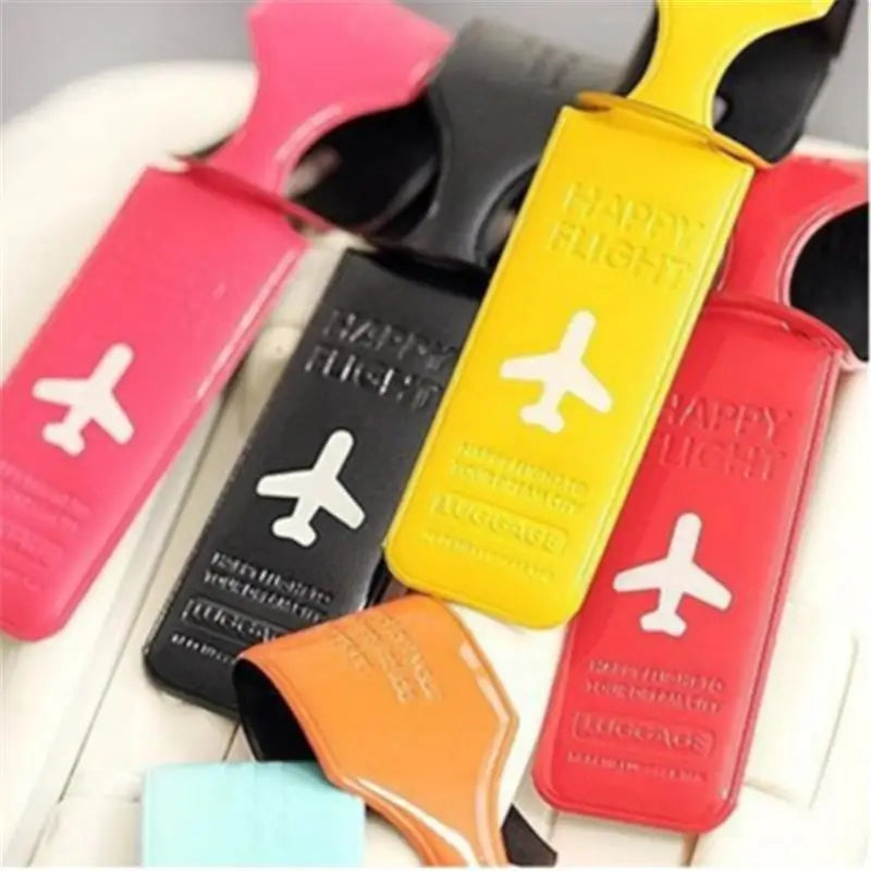 Clyine Luggage Tag Holder — Durable PVC Suitcase ID Cover