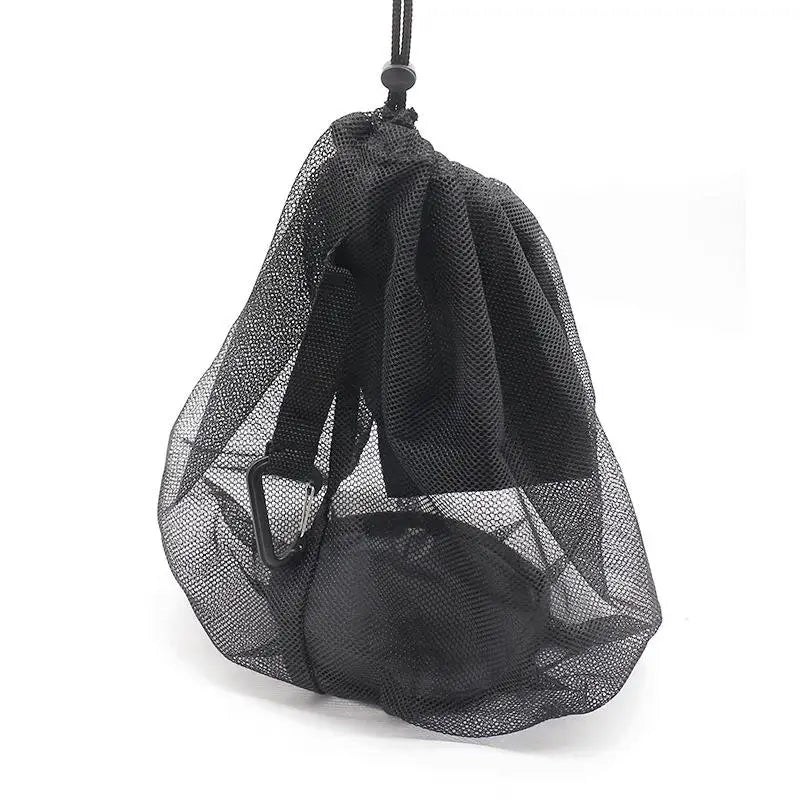 Basketball Drawstring Mesh Bag — Portable Sports Ball Storage