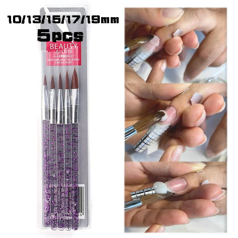 HotPress Professional Acrylic Nail Kit — 8-Piece Monomer and Powder Set