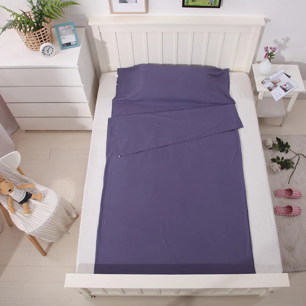 Lightweight Sleeping Bag Liner — Breathable Travel Sheet for Camping