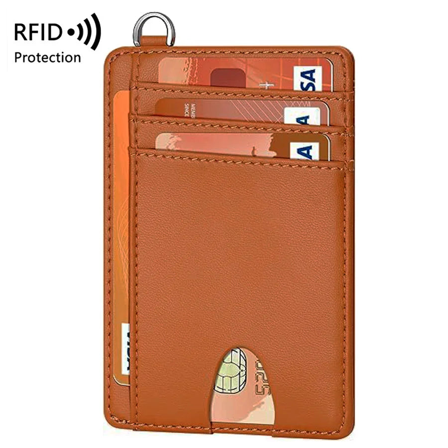 Minimalist Slim Wallet — RFID Blocking Credit Card Holder, Unisex Design