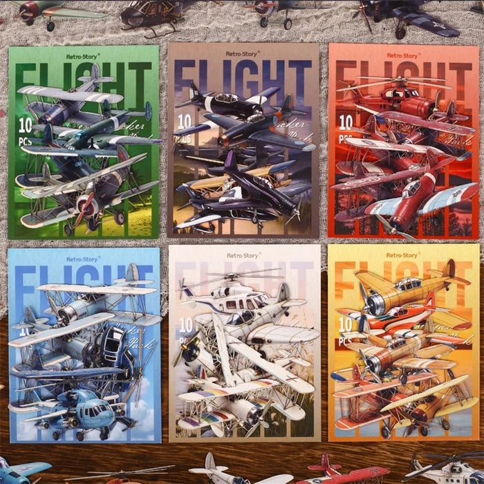 Creative Aircraft Stickers — DIY Scrapbooking & Junk Journal Supplies