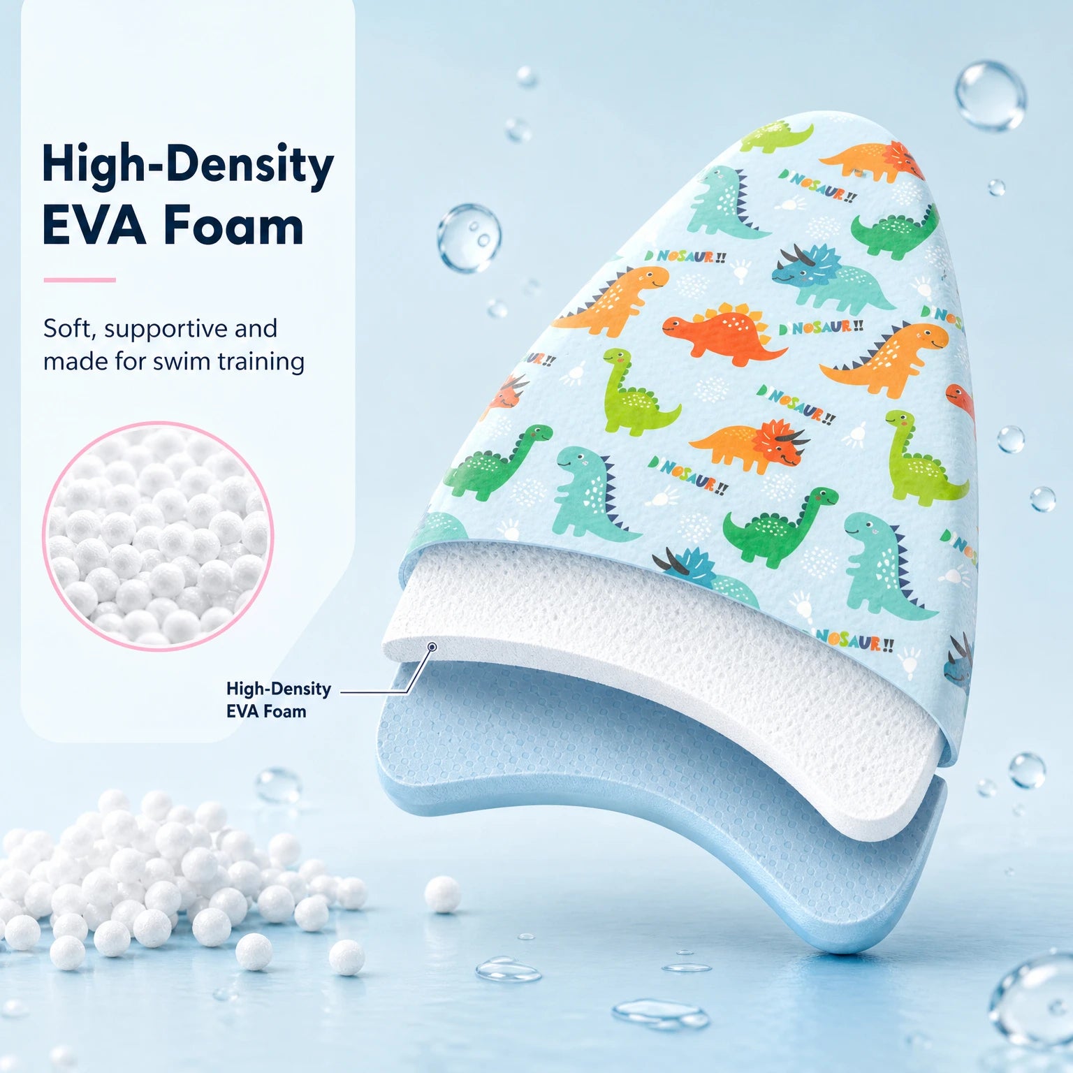 Wonflex EVA Swim Kickboard — Portable Training Tool for Pool Practice