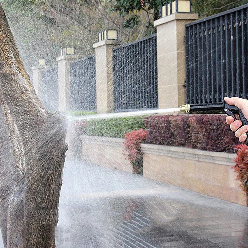 High Pressure Water Gun Nozzle — Garden Sprinkler & Car Wash Set
