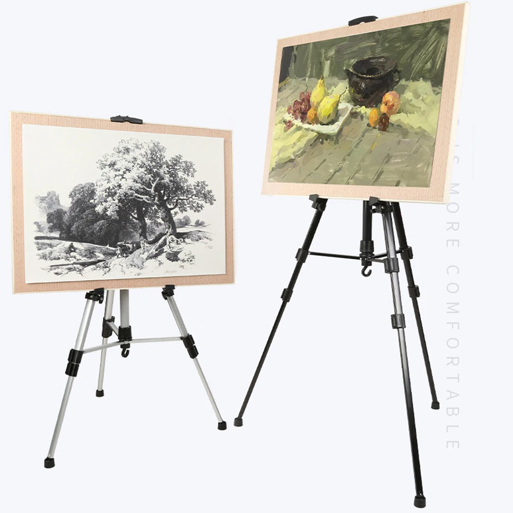 Tegcame Portable Metal Sketch Easel — Adjustable Folding Stand for Artists