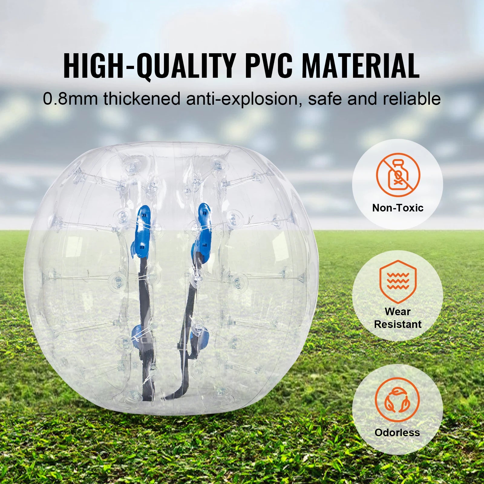 SucceBuy Inflatable Bumper Balls — Durable Body Sumo Zorb Toys