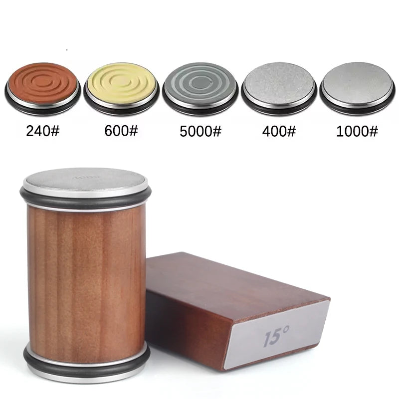 RSCHEF Rolling Knife Sharpener — Magnetic Holder & Diamond Stone Kit