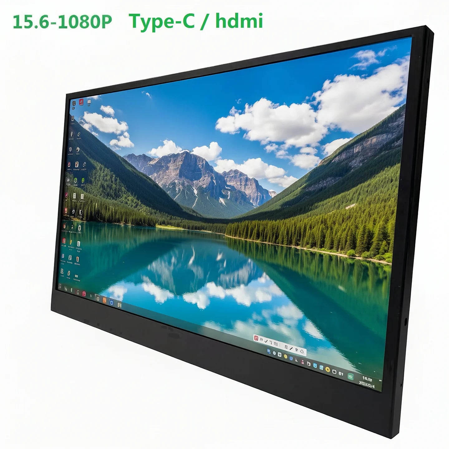 Wang Hui 15.6 Inch Portable IPS Monitor — Full HD 1080P Display for Work and Gaming