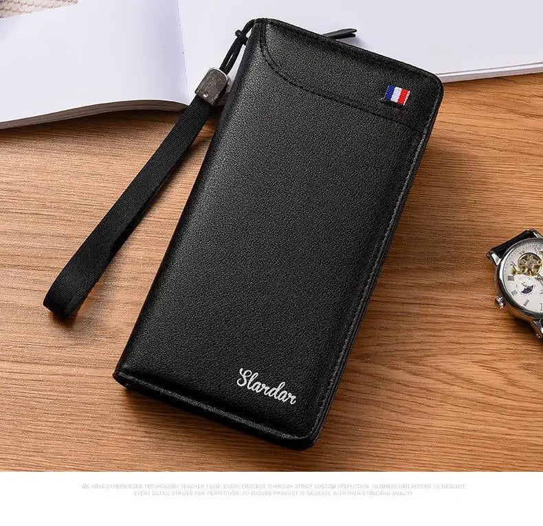 TCGAD Men's Vintage Business Clutch — Multi-Functional Phone Bag & Wallet