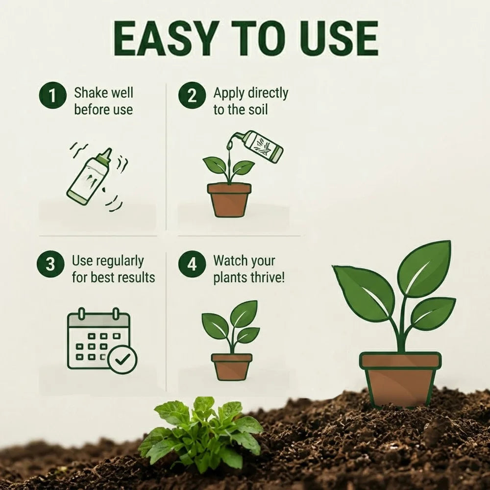 Professional Plant Resurrection Liquid — Concentrated Revitalizer for Withered Foliage