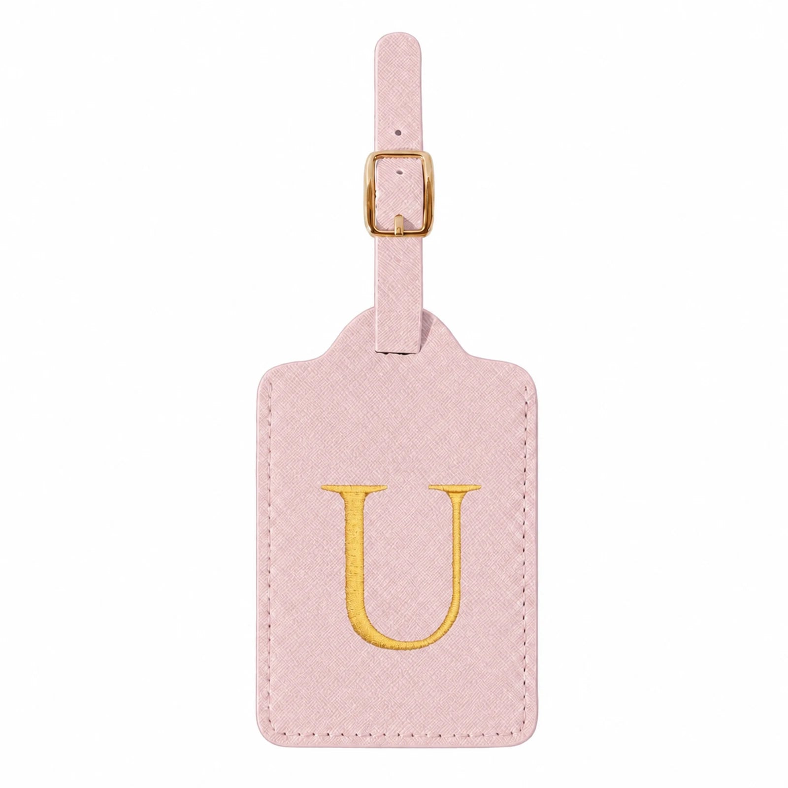 Personalized Alphabet Luggage Tag — Durable PU Leather Travel Accessory