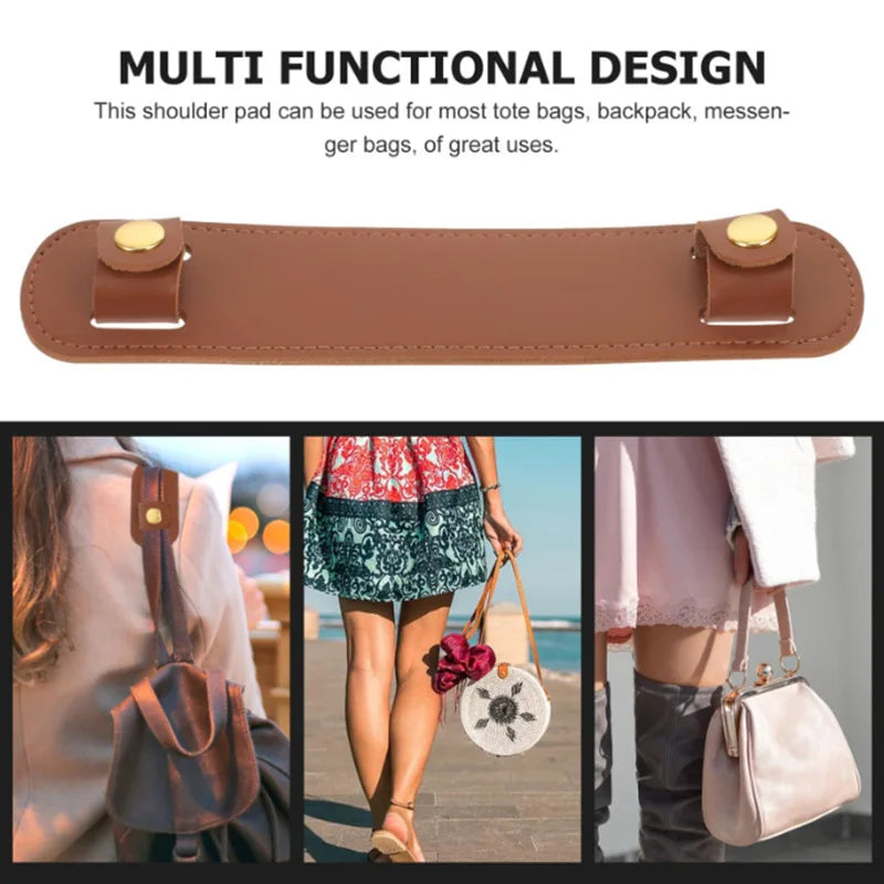 Leather Shoulder Strap Pad — Comfortable Support for Bags and Luggage