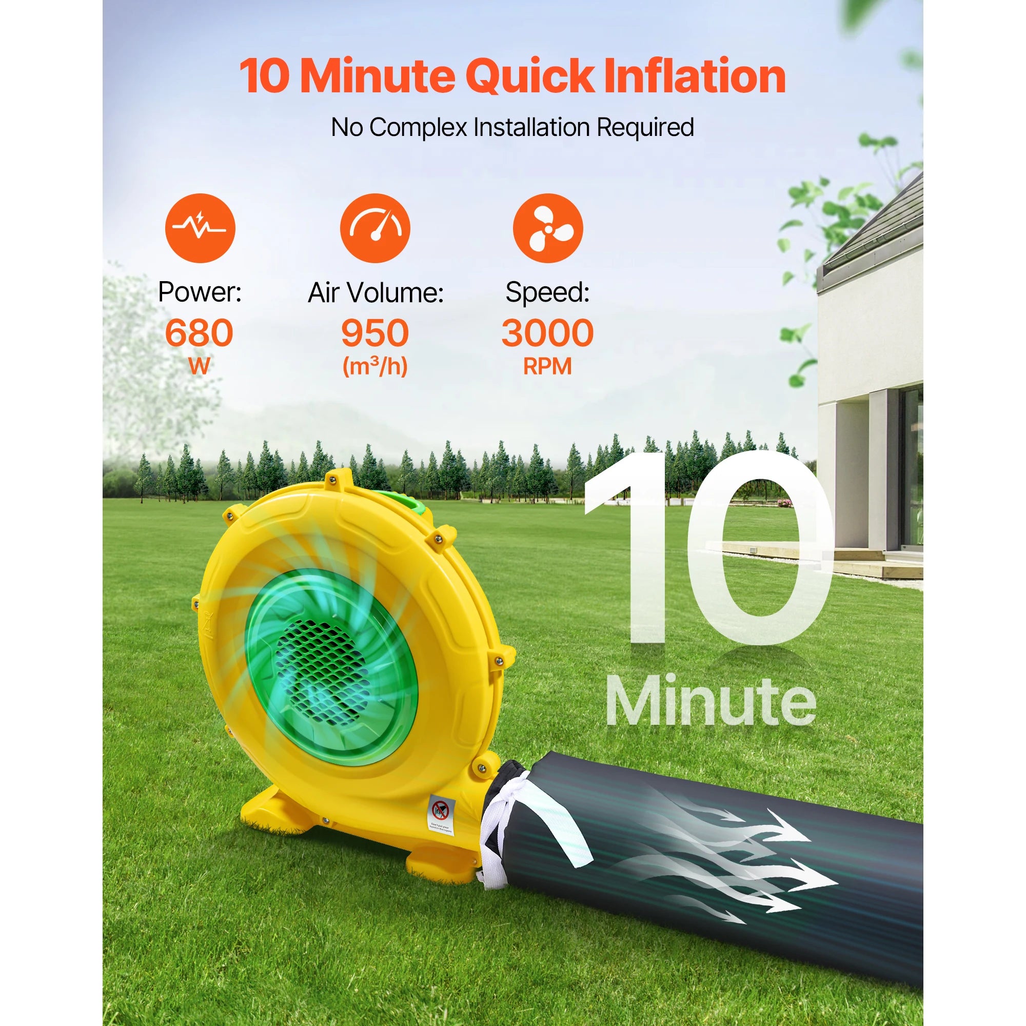 SucceBuy Inflatable Nightclub Tent — Large Event Venue with Blower