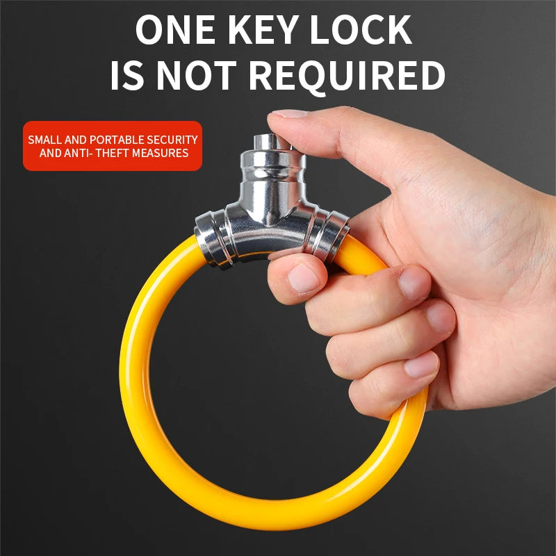 Steel Wire Bicycle Cable Lock — Portable Anti-Theft Security for Mountain Bikes