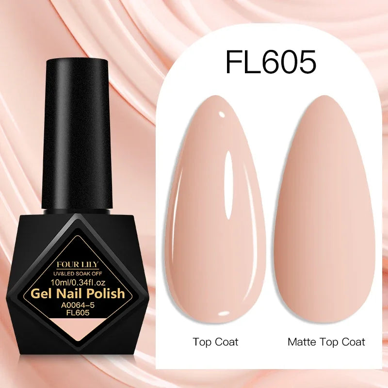 Four Lily Gel Nail Polish — Long Lasting Semi-Permanent Manicure Set