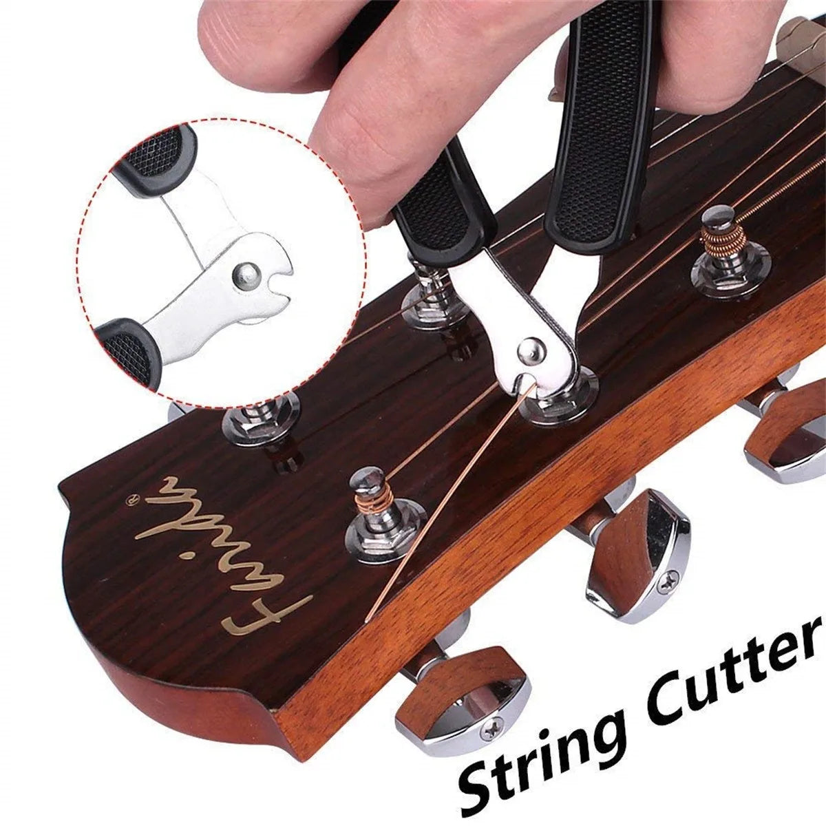 3-in-1 Guitar String Winder — String Cutter and Pin Puller Tool