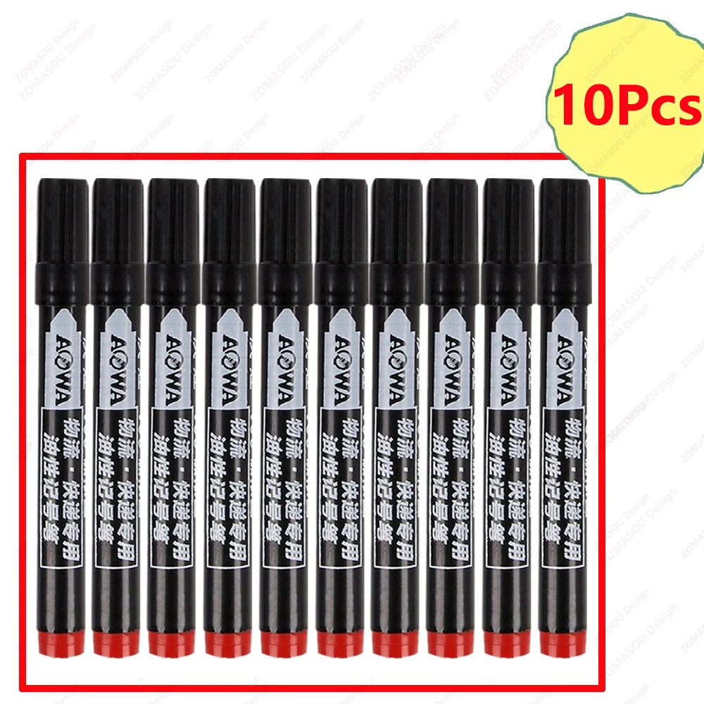 Permanent Oil-Based Marker Pens — Waterproof Quick-Dry Ink for Metal and Glass