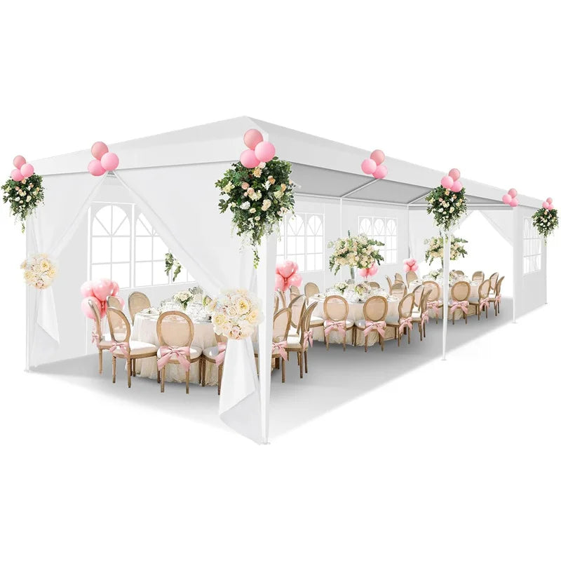 Tooluck Outdoor Party Tent — Waterproof Gazebo with Removable Sidewalls
