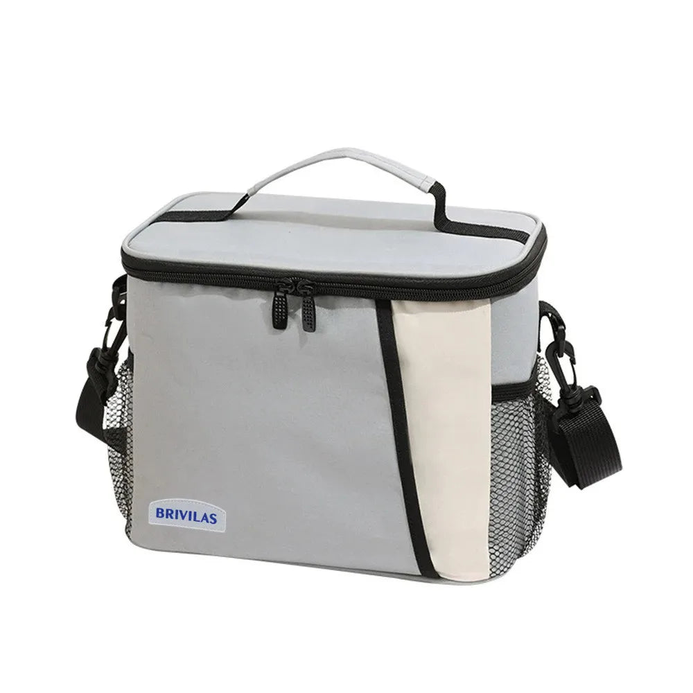 TRISJEM Insulated Lunch Bag — Large Reusable Meal Carrier with Shoulder Strap