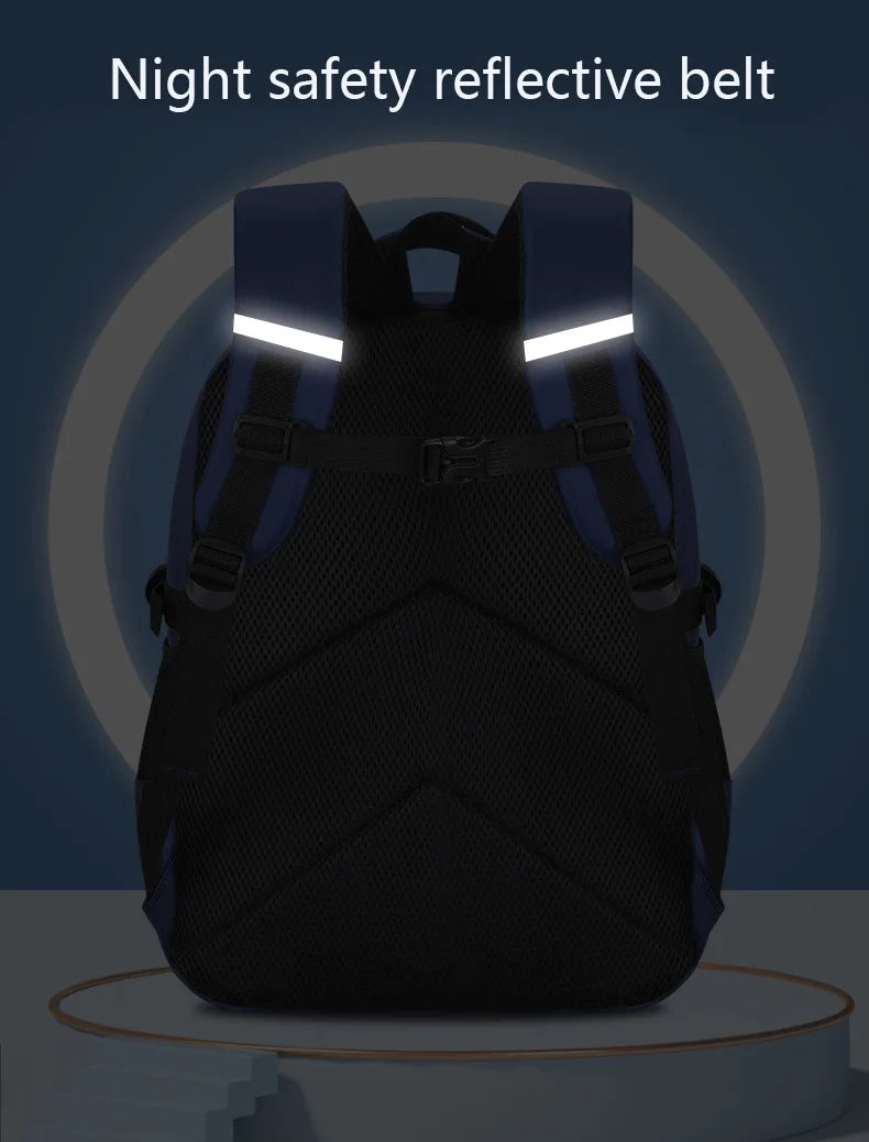 Astronaut Print Kids Backpack — Waterproof School Bag for Boys