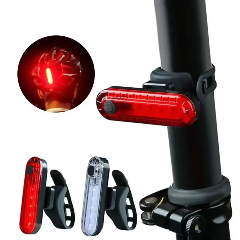 USB Rechargeable Rear Bike Tail Light — Ultra Bright LED Safety Light