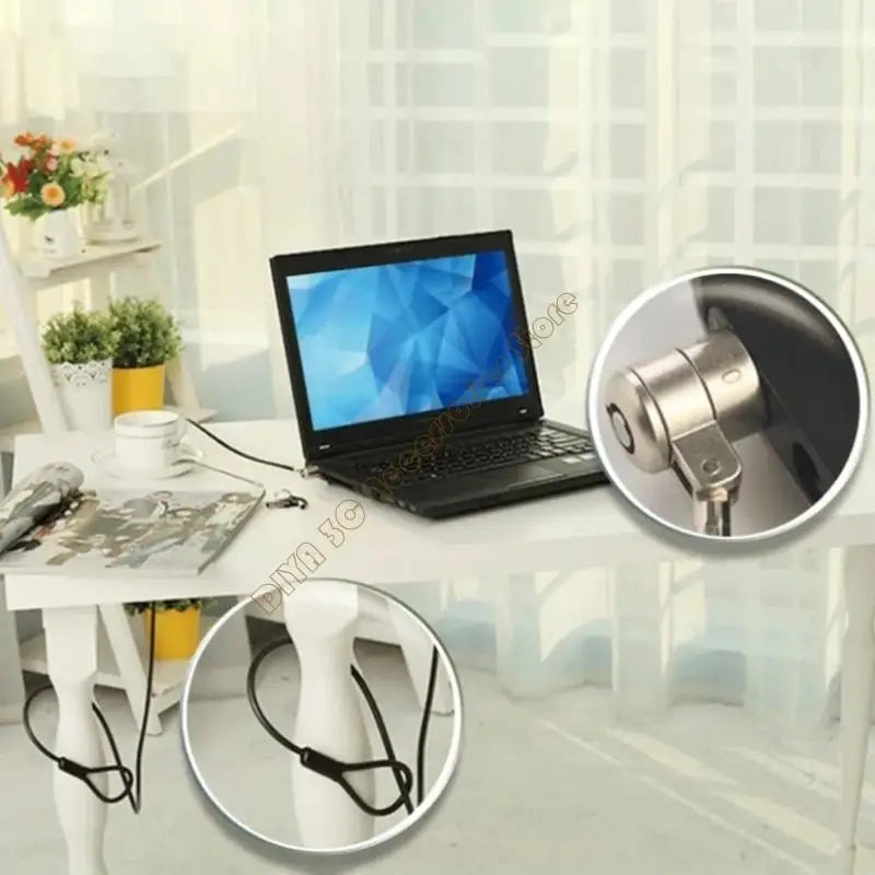 Crust Pro Laptop Cable Lock — Secure Combination Security Lock for 6x2.5mm Holes