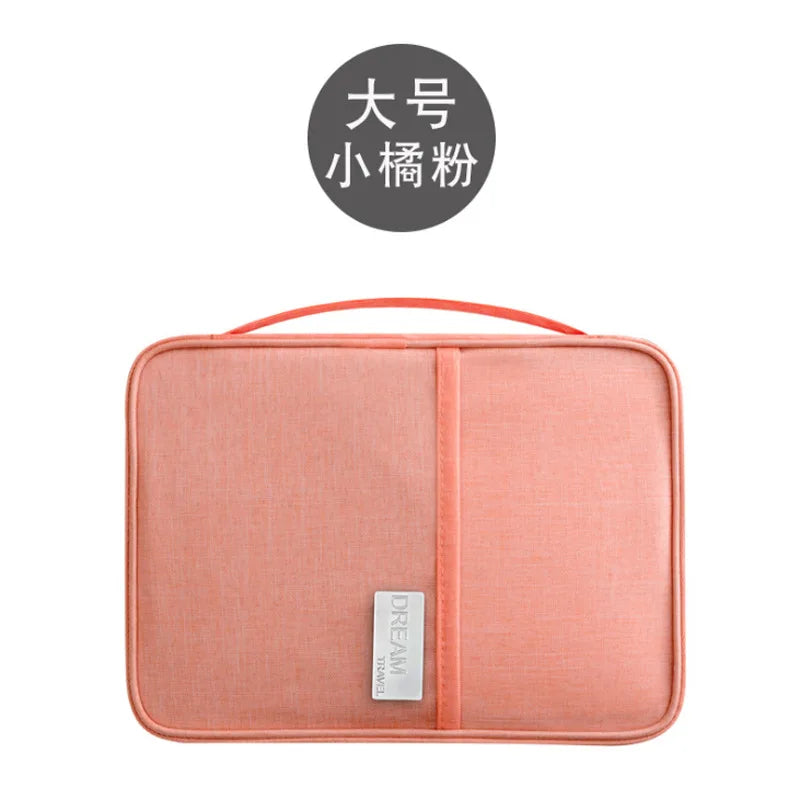 Waterproof Travel Wallet — Multi-Pocket Passport & Document Organizer