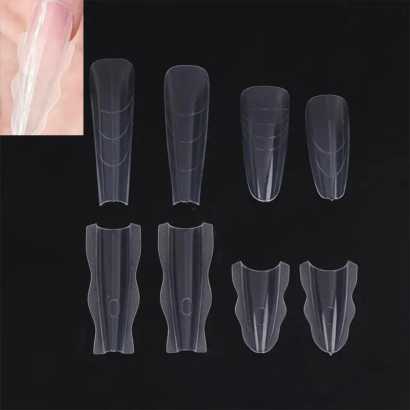 60Pcs Poly Dual Nail Forms — Fast Shaping Gel Extension Tool
