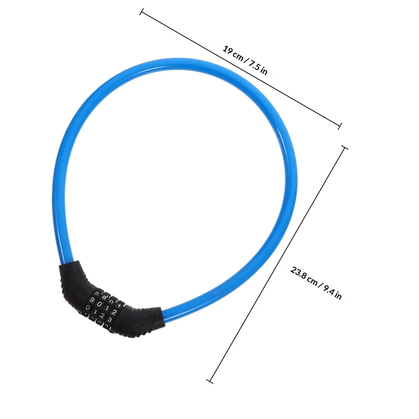 Steel Cable Bike Lock — Portable Anti-Theft Security Chain for Cycling