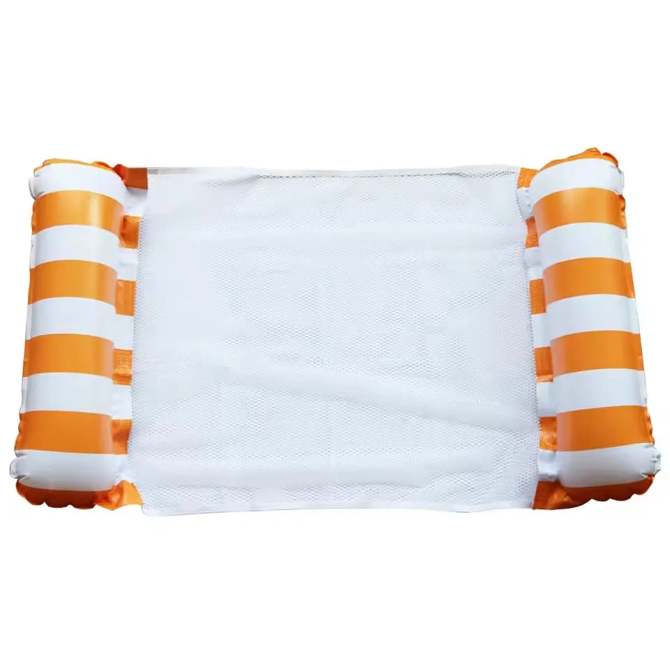 Inflatable Water Hammock Recliner — Floating Pool Lounge Mattress