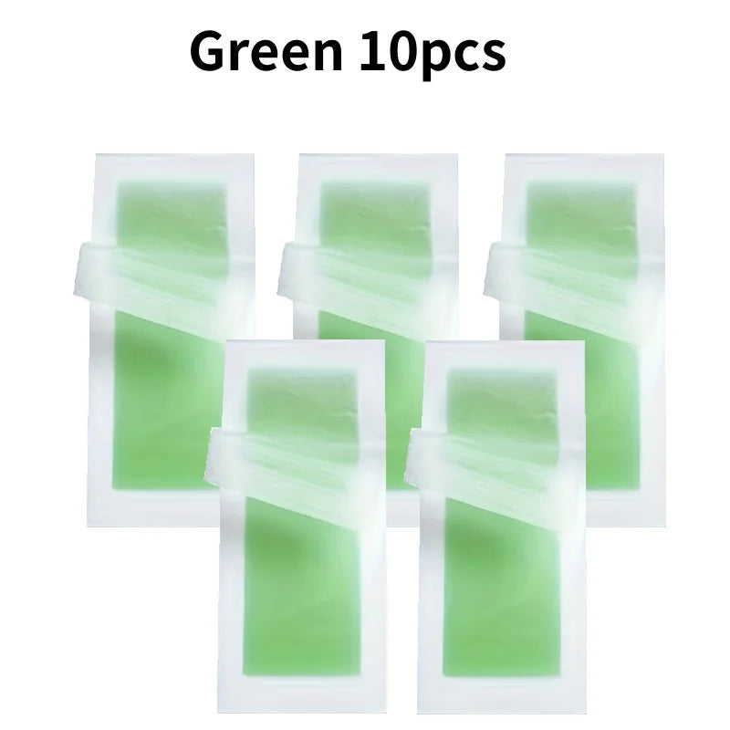 Professional Wax Hair Removal Strips — Double-Sided Paper for Body and Face