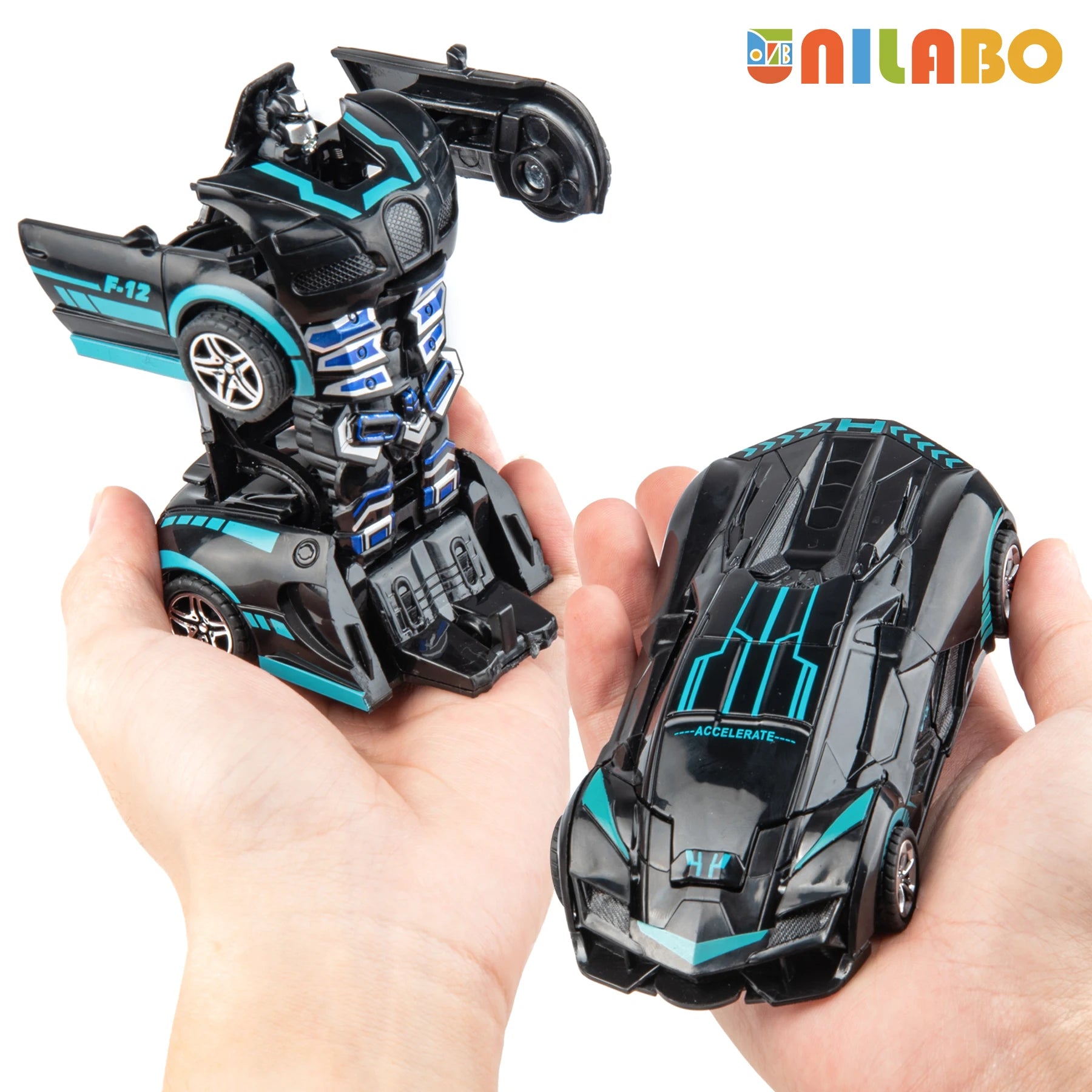 Transformable Robot Sports Car Toy — Diecast Model Vehicle for Kids