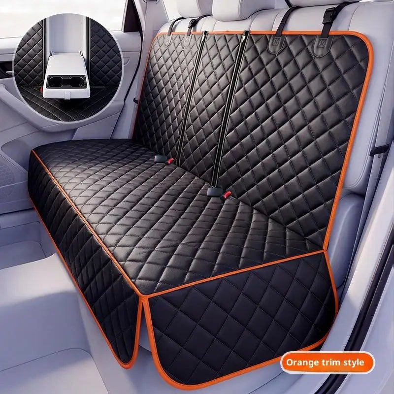 Waterproof Pet Car Seat Cover — Durable Rear Seat Cushion for Dogs & Cats