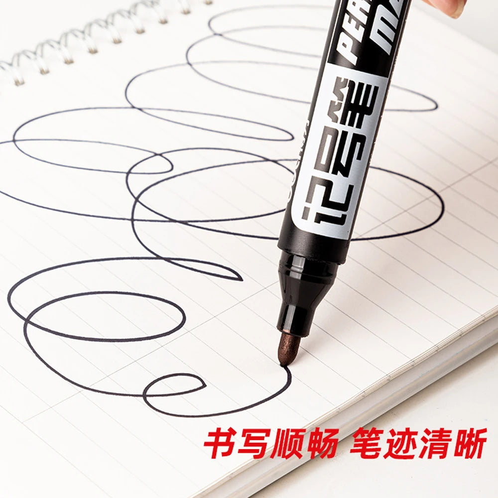 Permanent Oil-Based Marker Pens — Waterproof Quick-Dry Ink for Metal and Glass