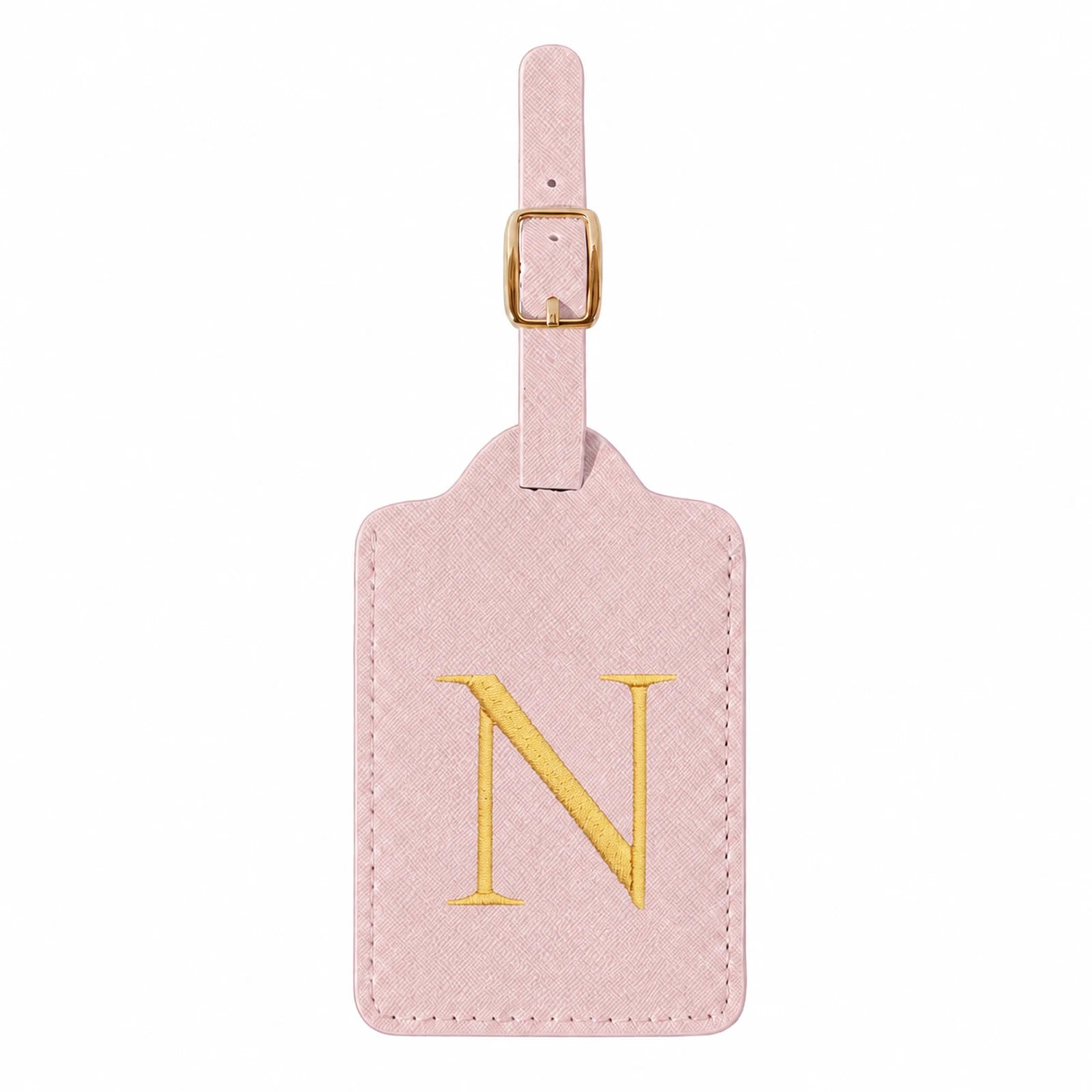 Personalized Alphabet Luggage Tag — Durable PU Leather Travel Accessory